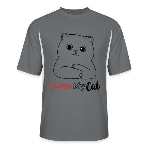 I Love My CatT-shirt Design Gifts For You - Men’s Cooling Performance Color Blocked Jersey