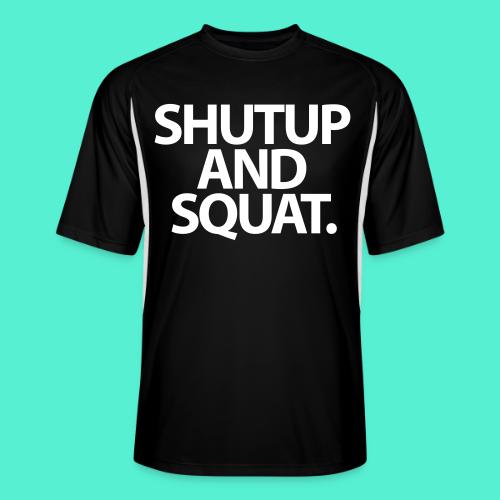 Shutup type Gym Motivation - Men’s Cooling Performance Color Blocked Jersey