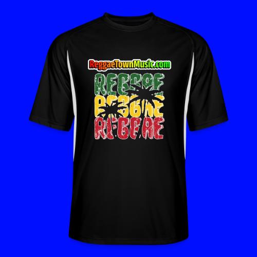 Rasta style reggae music design with classic roots - T-shirt sport contrasté pour hommes
