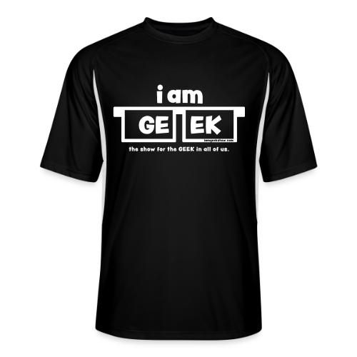 iamGEEK classic White - Men’s Cooling Performance Color Blocked Jersey
