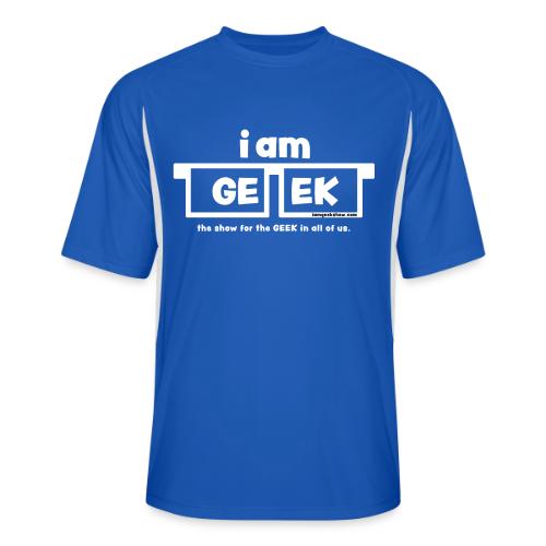 iamGEEK classic White - Men’s Cooling Performance Color Blocked Jersey
