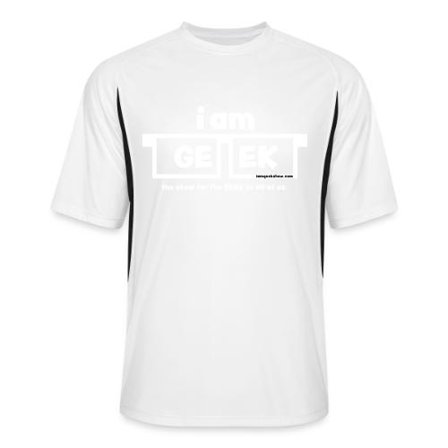 iamGEEK classic White - Men’s Cooling Performance Color Blocked Jersey