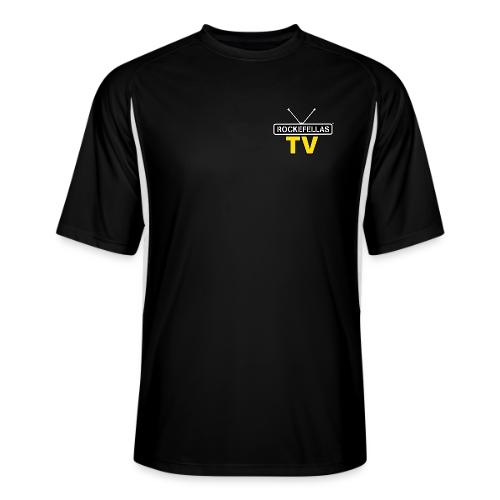 Rockefellas TV Outlined Logo Tee - Men’s Cooling Performance Color Blocked Jersey