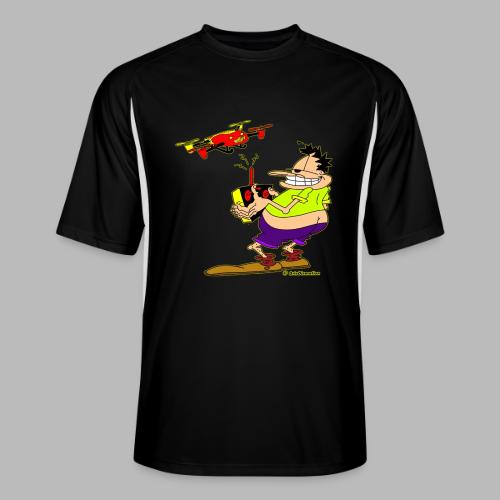 GrisDismation Ongher Droning Out Tshirt - Men’s Cooling Performance Color Blocked Jersey