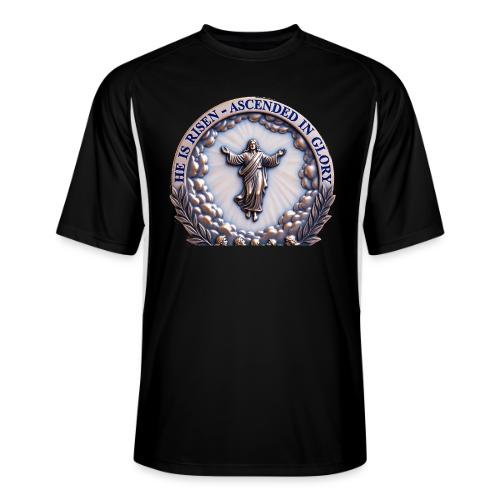 He Is Risen Ascended In Glory T Shirt, Gift - Men’s Cooling Performance Color Blocked Jersey