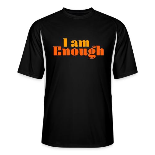 I Am Enough – Self-Love Affirmation Typography - Men’s Cooling Performance Color Blocked Jersey