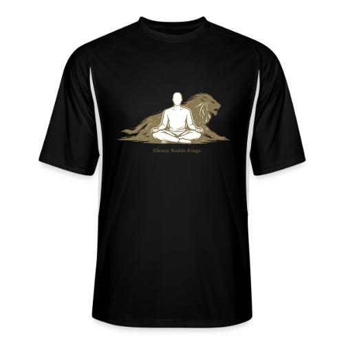 Silence Builds Kings Meditation Lion - Men’s Cooling Performance Color Blocked Jersey