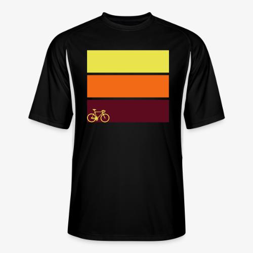 tricolor with bicycle - Men’s Cooling Performance Color Blocked Jersey