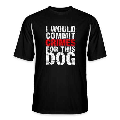 Id Commit Crimes for This Dog Funny Tee - Men’s Cooling Performance Color Blocked Jersey