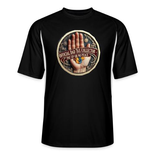 Dad Tax Collector Medallion T Shirt - Men’s Cooling Performance Color Blocked Jersey
