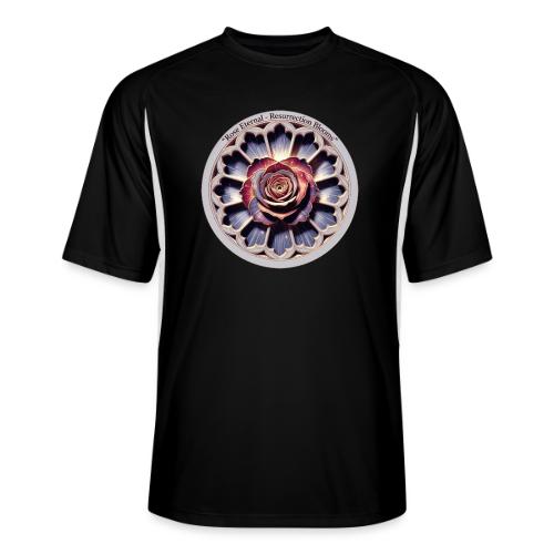 Easter Rose Resurrection T Shirt, Spring Gift - Men’s Cooling Performance Color Blocked Jersey