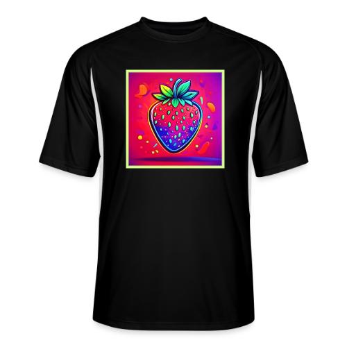 Neon Strawberry Pop - Men’s Cooling Performance Color Blocked Jersey