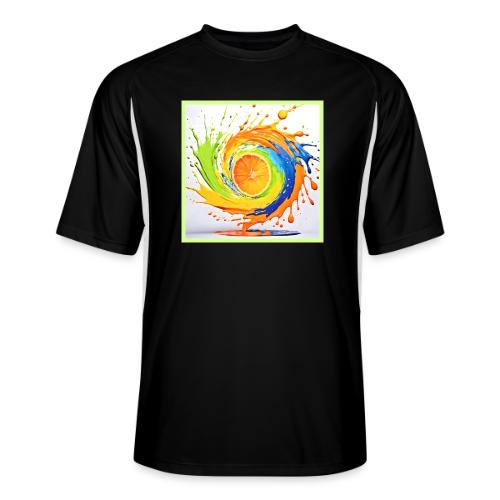 Citrus Splash of Color Design - Men’s Cooling Performance Color Blocked Jersey