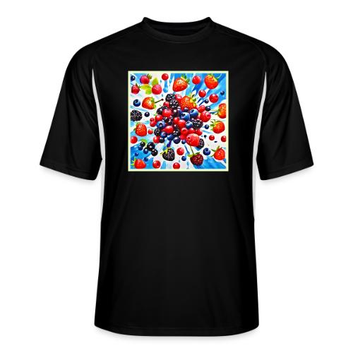 Colorful Berry Fiesta Design - Men’s Cooling Performance Color Blocked Jersey