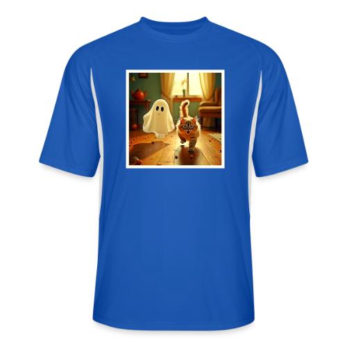 Funny Kitten Spooky Friend - Men’s Cooling Performance Color Blocked Jersey