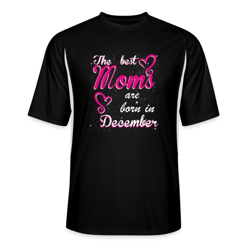 The Best Moms are born in December - Men’s Cooling Performance Color Blocked Jersey