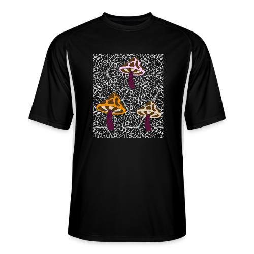 Fall Season Mushroom Designs - Men’s Cooling Performance Color Blocked Jersey