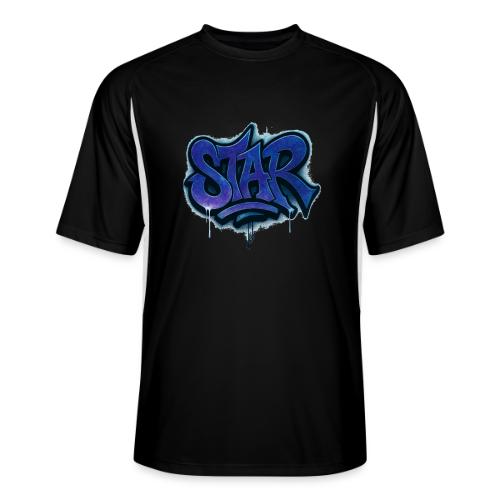 Cosmic STAR Graffiti Tag Tee - Men’s Cooling Performance Color Blocked Jersey