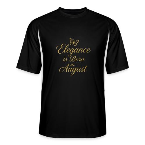 Elegance Is Born in August | Gold Butterfly - Men’s Cooling Performance Color Blocked Jersey