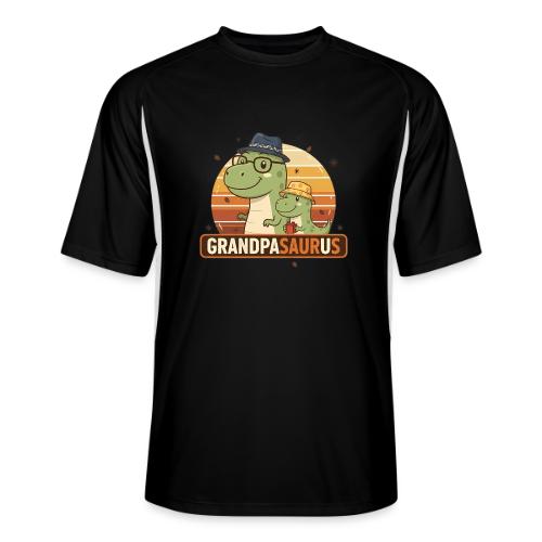 GrandpaSaurus Sunset Duo - Men’s Cooling Performance Color Blocked Jersey