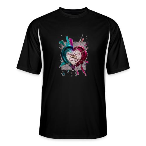Sealed with a Kiss-Off T-Shirt - Men’s Cooling Performance Color Blocked Jersey