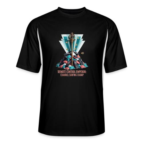 Remote Control Emperor T Shirt - Men’s Cooling Performance Color Blocked Jersey