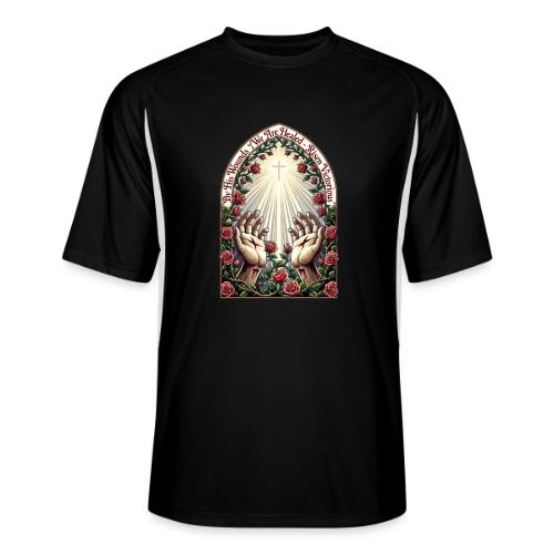 Easter By His Wounds Healed T Shirt, Renewal Gift - Men’s Cooling Performance Color Blocked Jersey