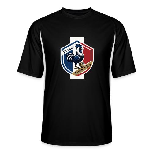 France Rooster T-Shirt, Bleu-Blanc-Rouge gift - Men’s Cooling Performance Color Blocked Jersey