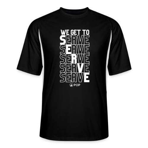 WE GET TO SERVE - Men’s Cooling Performance Color Blocked Jersey