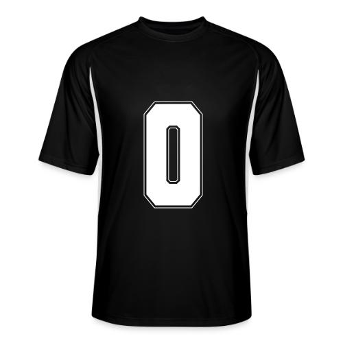 White Letter O – Varsity Alphabet Monogram - Men’s Cooling Performance Color Blocked Jersey
