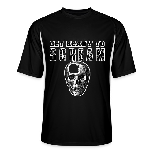 FUNNY HALLOWEEN GET READY TO SCREAM - Men’s Cooling Performance Color Blocked Jersey