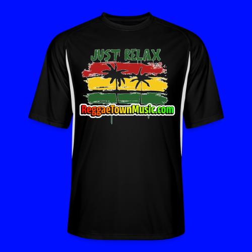 Just relax reggae rasta tropical sunset - T-shirt sport contrasté pour hommes