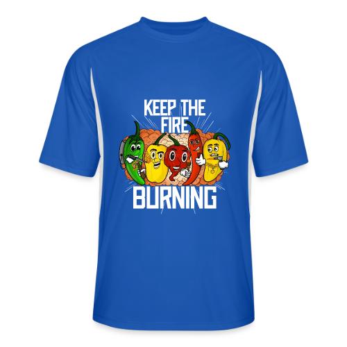 keep the fire burning - Men’s Cooling Performance Color Blocked Jersey