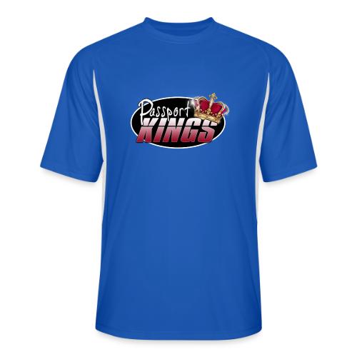 Passport Kings logo for dark shirts - Men’s Cooling Performance Color Blocked Jersey