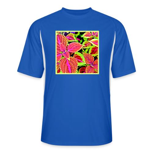Vibrant RadiantLeaf Dreams Pattern - Men’s Cooling Performance Color Blocked Jersey