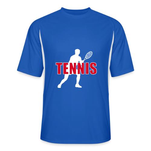 Red Court Tennis - Men’s Cooling Performance Color Blocked Jersey