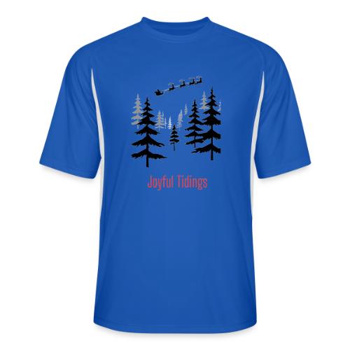 Joyful Tidings Christmas T-Shirt - Men’s Cooling Performance Color Blocked Jersey