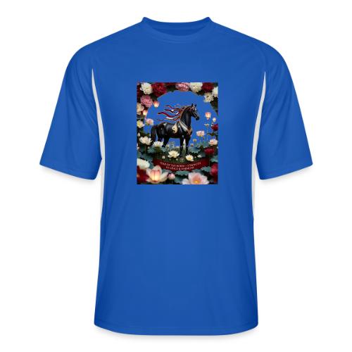 Year of the Horse Harmony T Shirt, Lunar New Year - Men’s Cooling Performance Color Blocked Jersey