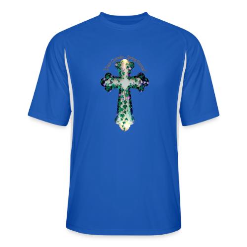 Easter Grace Cascades Eternal T Shirt, Mercy Gift - Men’s Cooling Performance Color Blocked Jersey