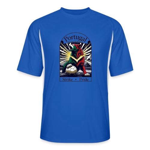 Portugal Iberian Wolf Soccer T Shirt, Pride Gift - Men’s Cooling Performance Color Blocked Jersey