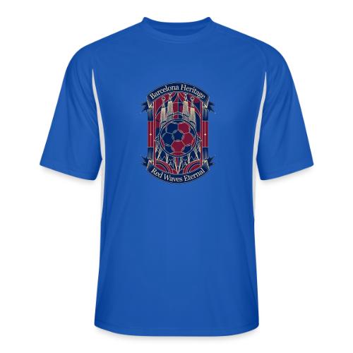 Barcelona Red Heritage T Shirt, Barsa fan Gift - Men’s Cooling Performance Color Blocked Jersey