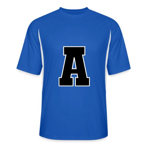 Varsity Letter A Athletic Monogram Design - Men’s Cooling Performance Color Blocked Jersey