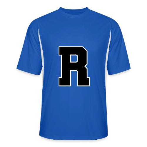 Varsity Letter R Athletic Monogram - Men’s Cooling Performance Color Blocked Jersey