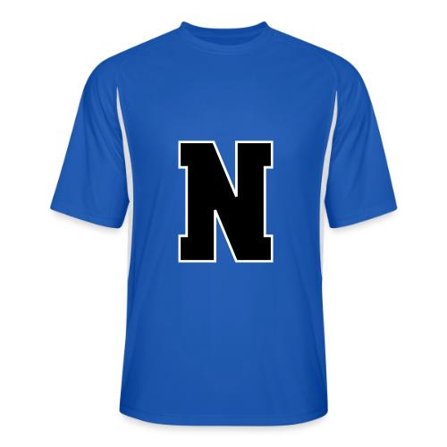 Varsity Letter N Athletic Font Graphic - Men’s Cooling Performance Color Blocked Jersey