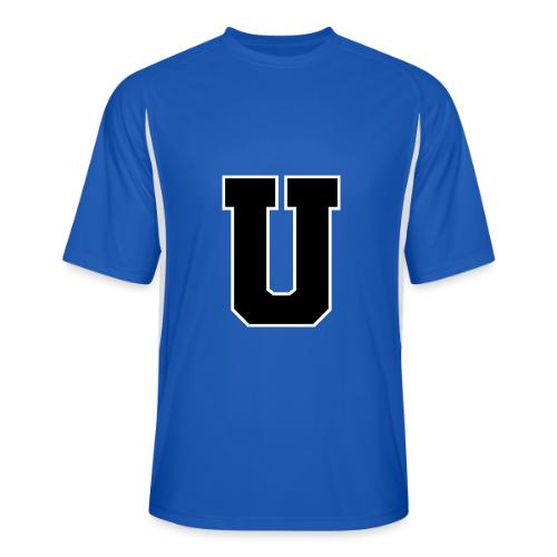Varsity Letter U Collegiate Monogram - Men’s Cooling Performance Color Blocked Jersey