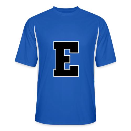 Varsity Letter E Collegiate Font Graphic - Men’s Cooling Performance Color Blocked Jersey