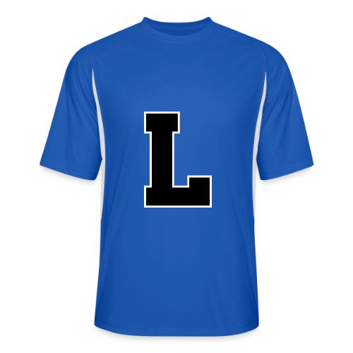 Varsity Letter L Athletic Monogram - Men’s Cooling Performance Color Blocked Jersey