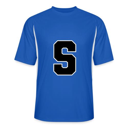 Varsity Letter S Collegiate Alphabet Art - Men’s Cooling Performance Color Blocked Jersey