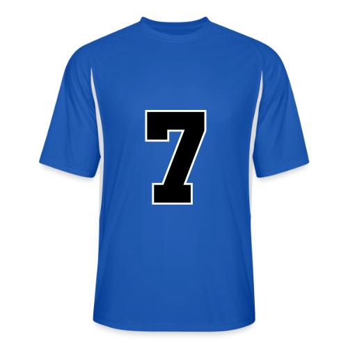 Varsity Number 7 Athletic Look - Men’s Cooling Performance Color Blocked Jersey