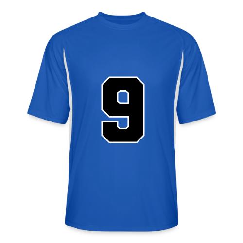 Varsity Number 9 Athletic Font - Men’s Cooling Performance Color Blocked Jersey